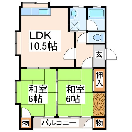 第一レジデンス飯田の物件間取画像